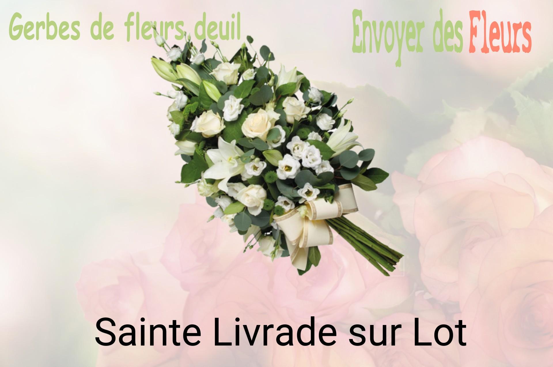 Gerbe de fleurs de deuil livrée à Sainte-Livrade-sur-Lot